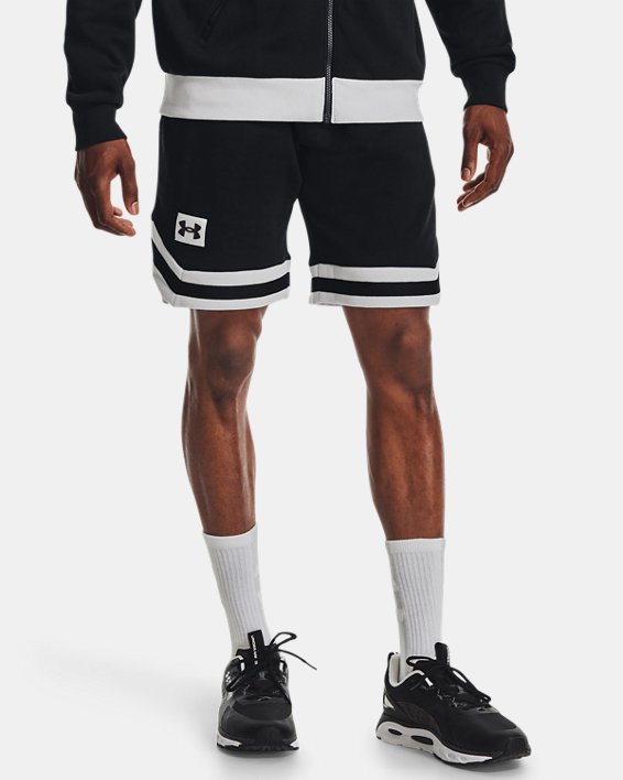Men's UA Rival Fleece Alma Mater Shorts, Black, pdpMainDesktop image number 0